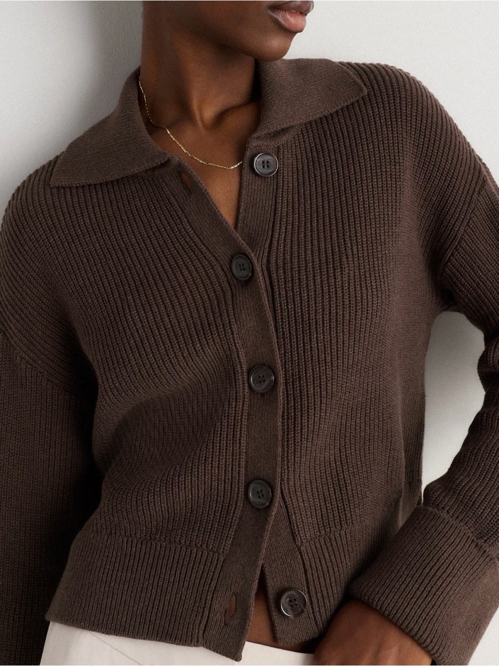 Quince Organic Cotton Fisherman Cardigan